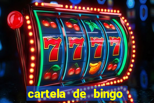 cartela de bingo cha de panela